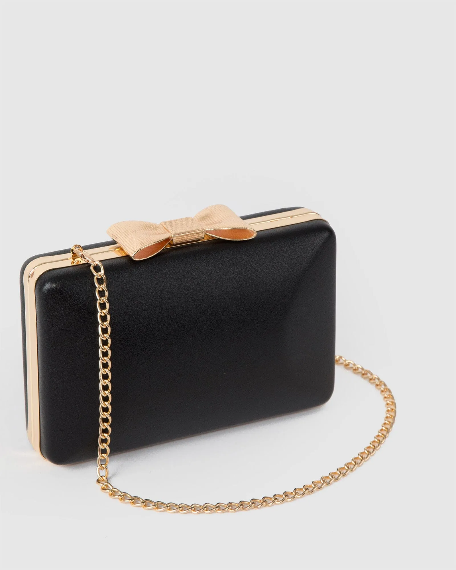 Black Maxine Bow Handle Clutch Bag sold by Collete Hayman product image thumbnail 2