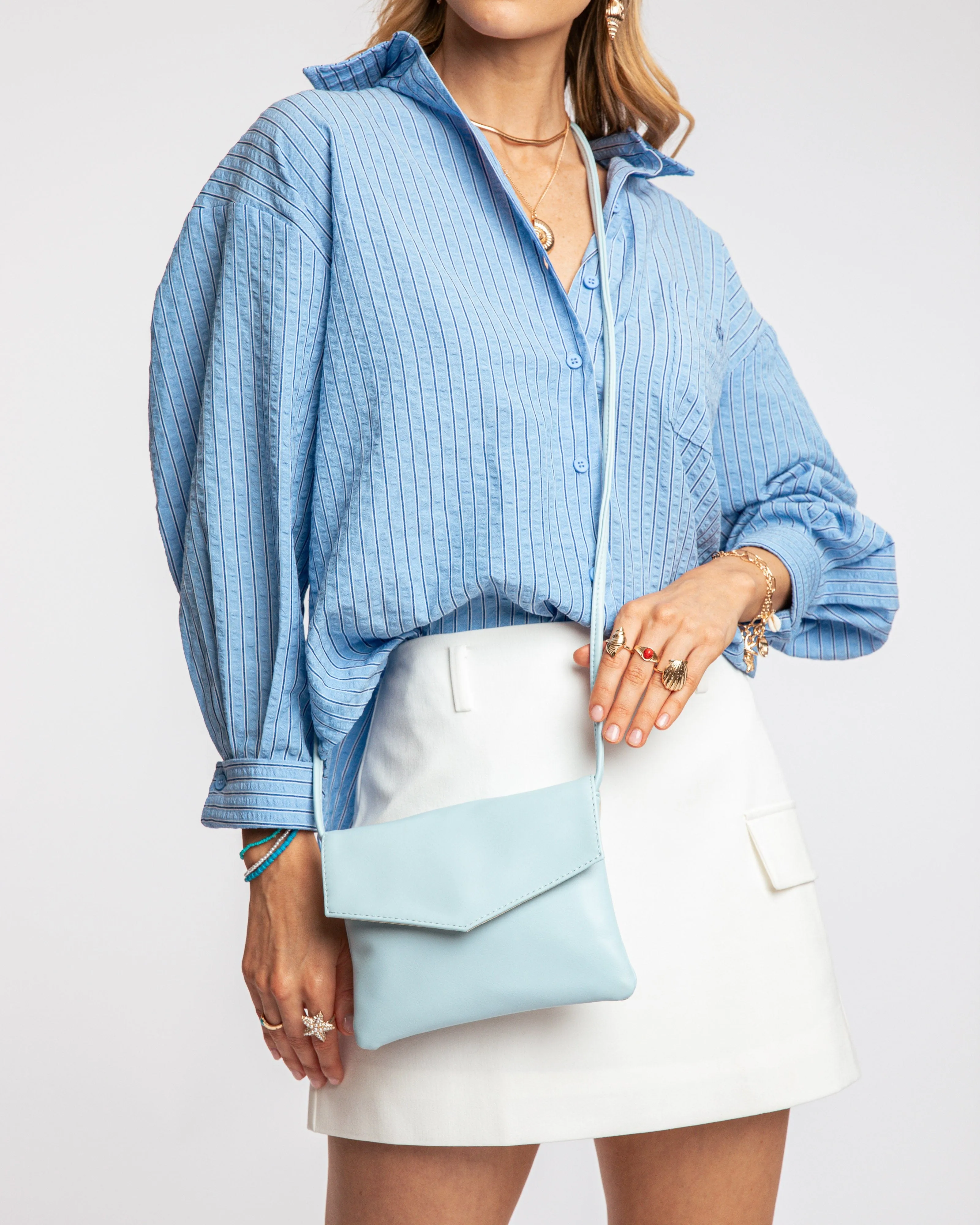 Light Blue Martha Crossbody Bag sold by Collete Hayman product image thumbnail 2
