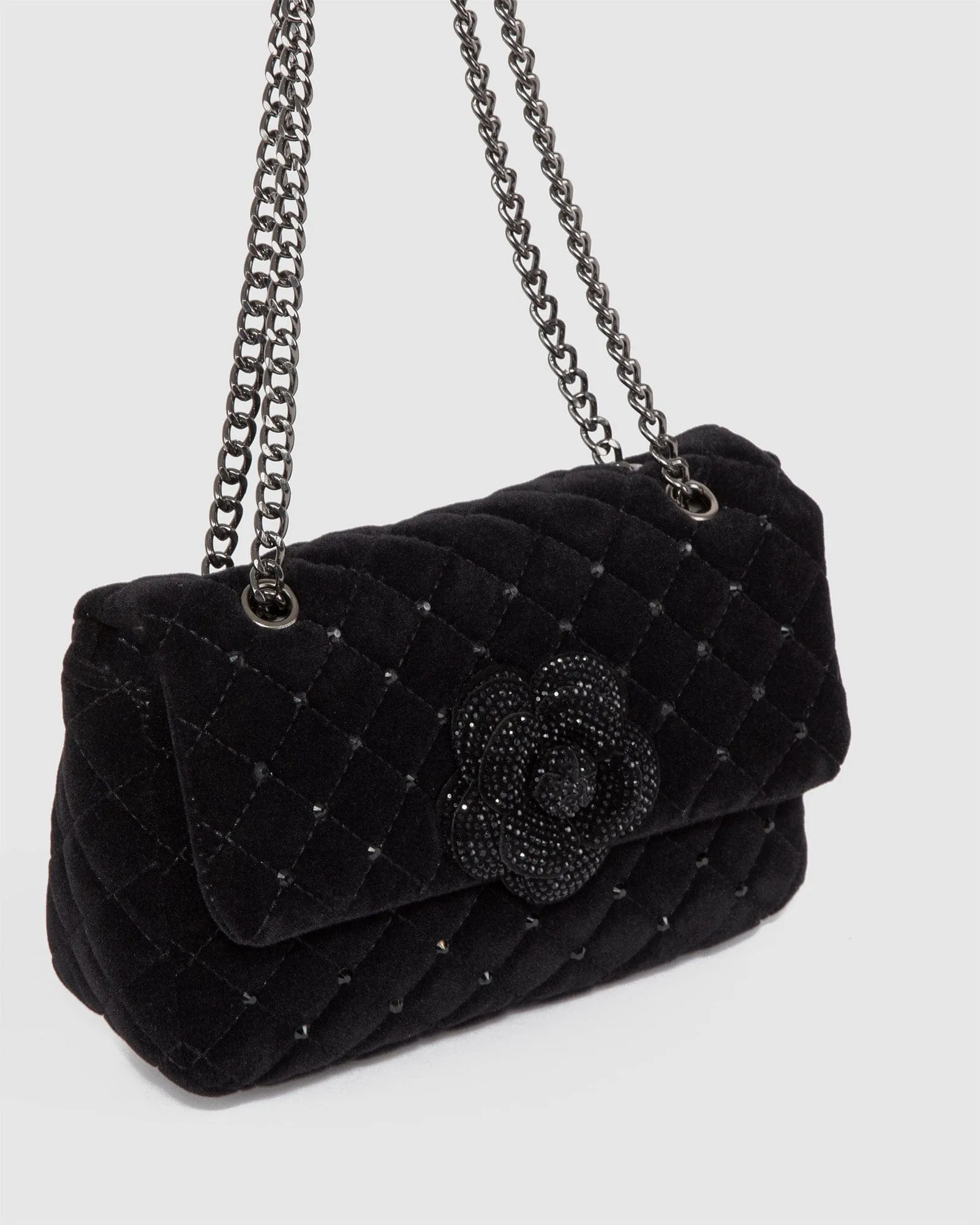 Black Camille Rose Crossbody Bag sold by Collete Hayman product image thumbnail 2