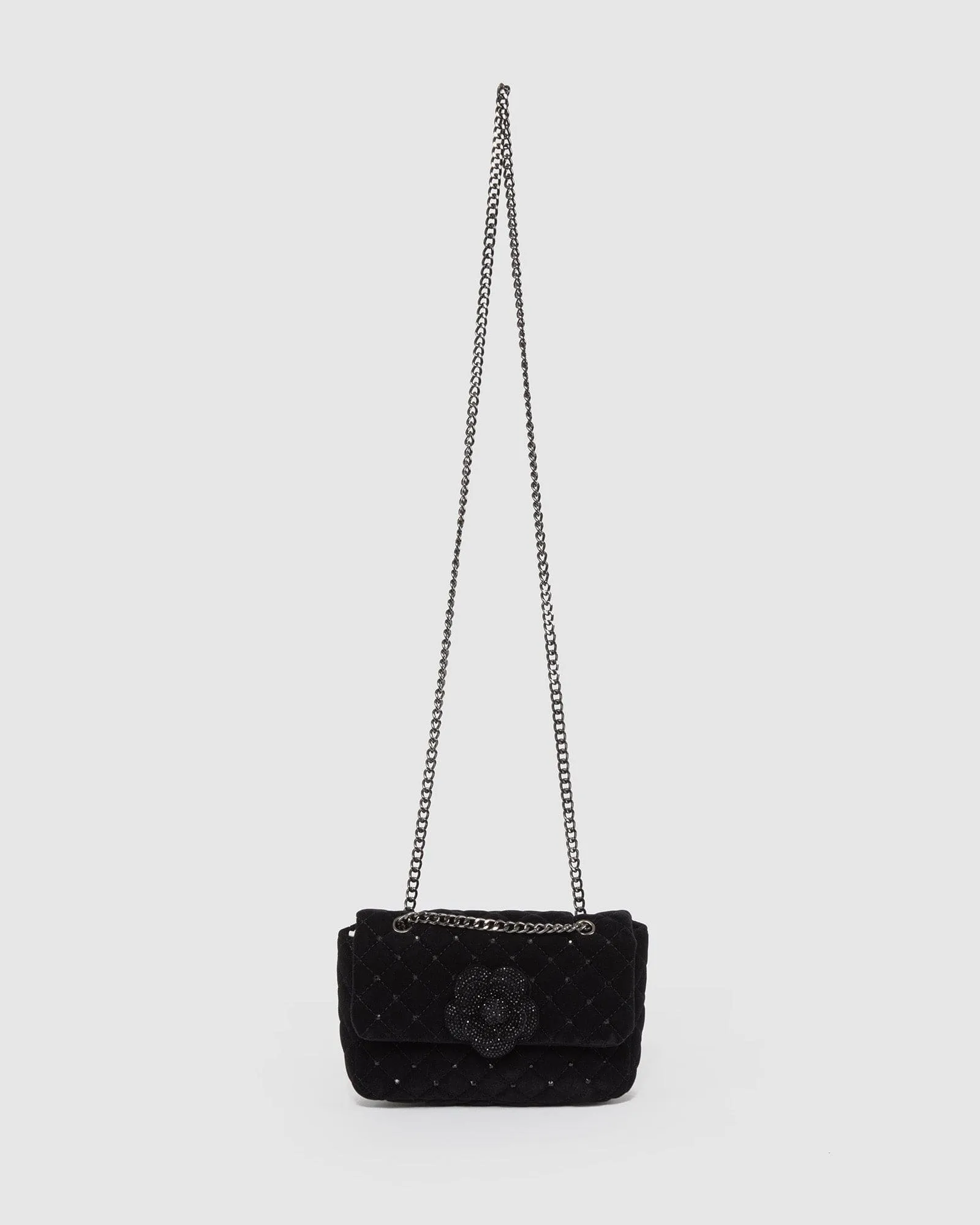Black Camille Rose Crossbody Bag sold by Collete Hayman product image thumbnail 3