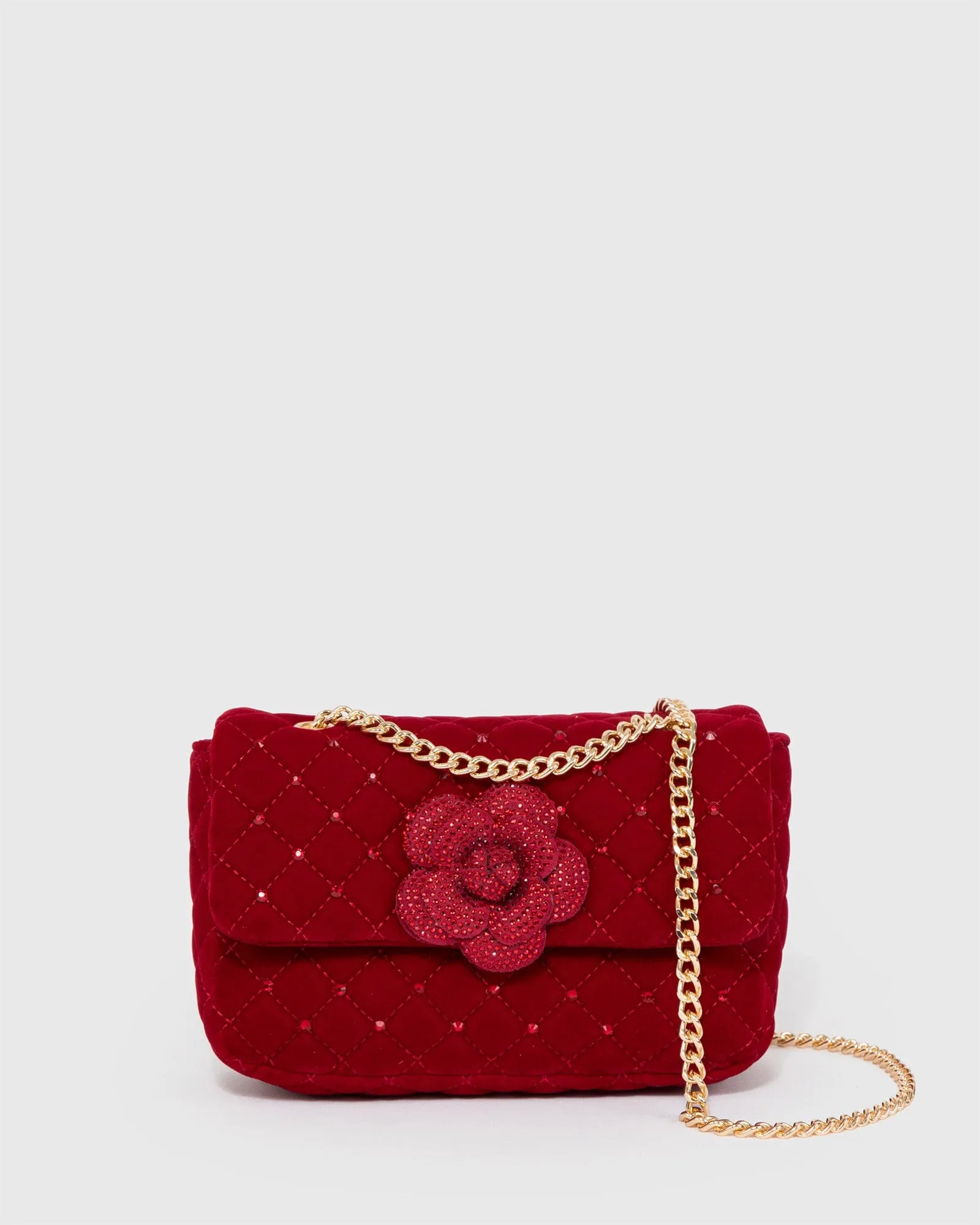 Red Camille Rose Crossbody Bag sold by Collete Hayman