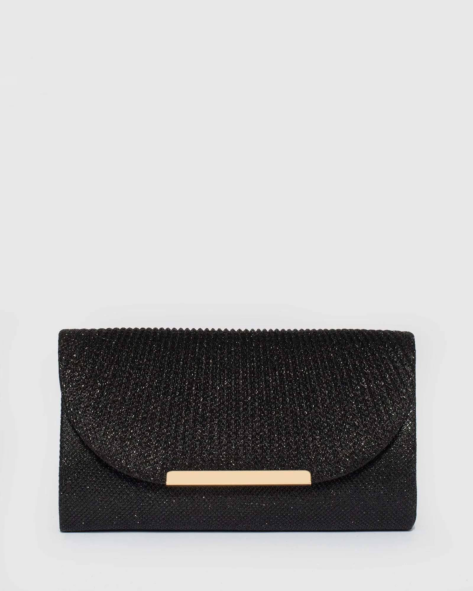 Black and Gold Liza Evening Clutch Bag sold by Collete Hayman