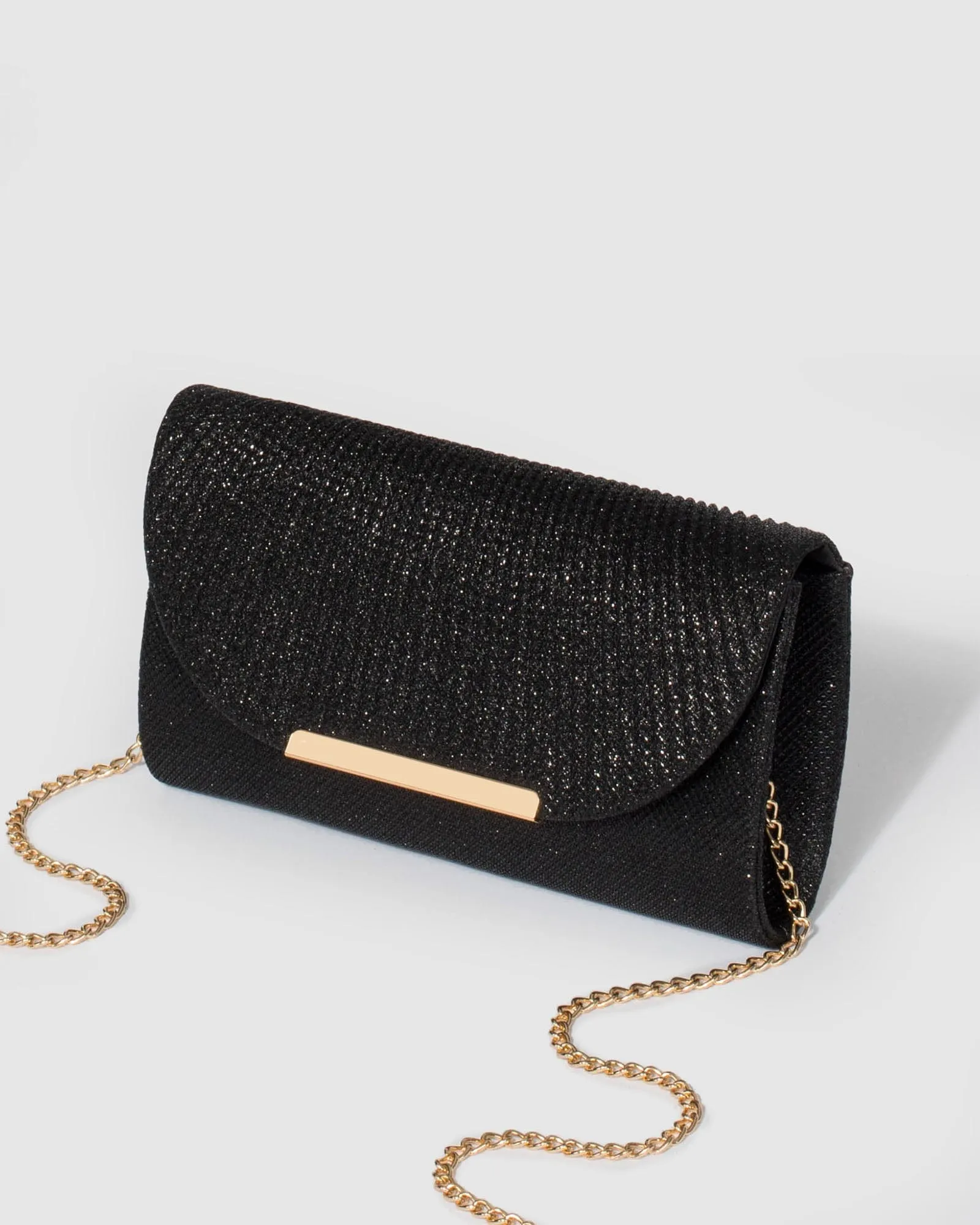 Black and Gold Liza Evening Clutch Bag sold by Collete Hayman product image thumbnail 5