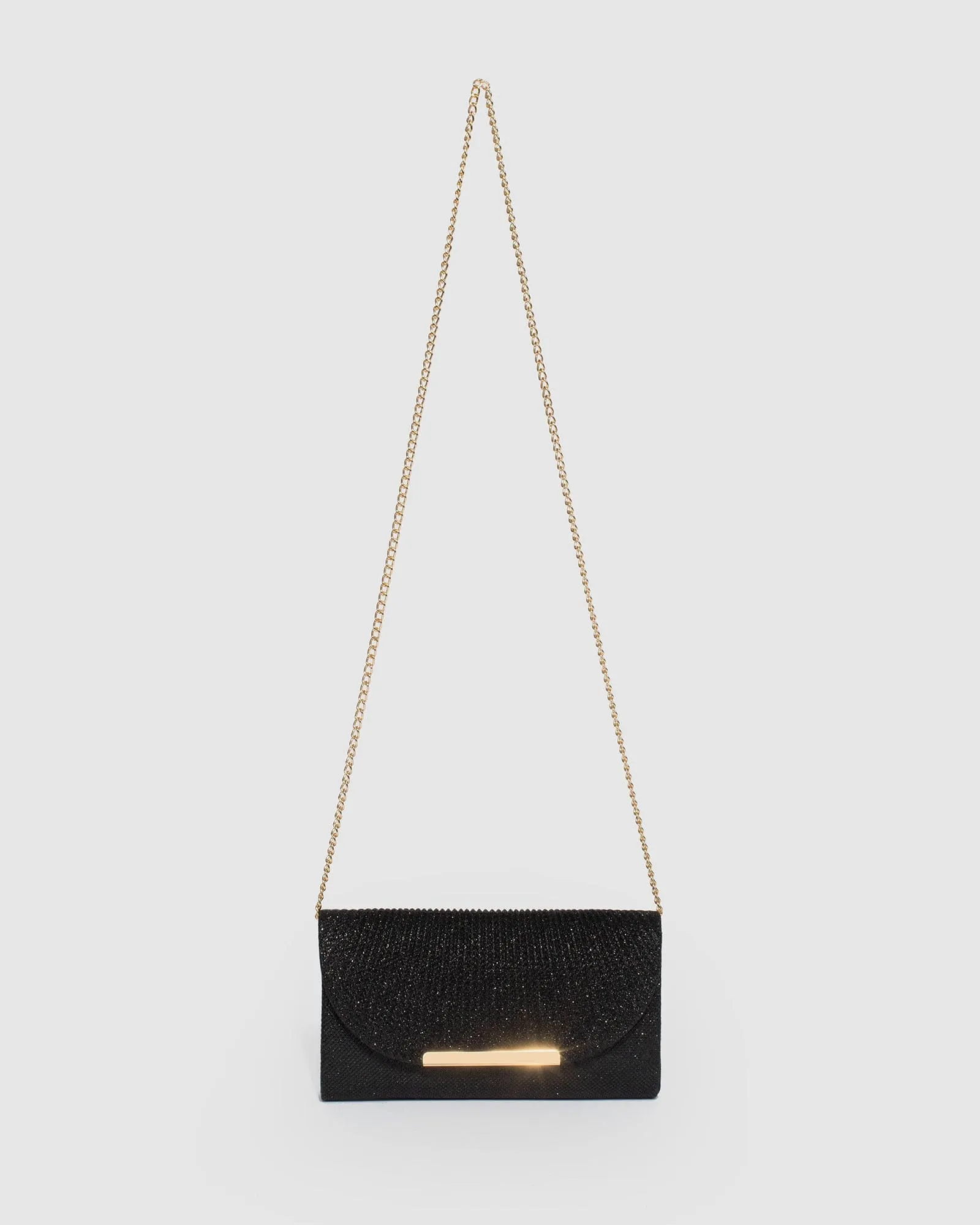 Black and Gold Liza Evening Clutch Bag sold by Collete Hayman product image thumbnail 4