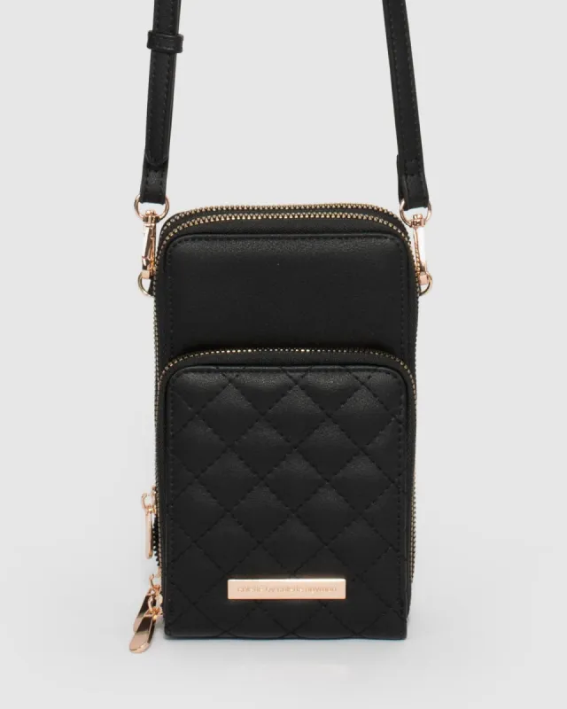 Black Koni Phone Crossbody Bag sold by Collete Hayman