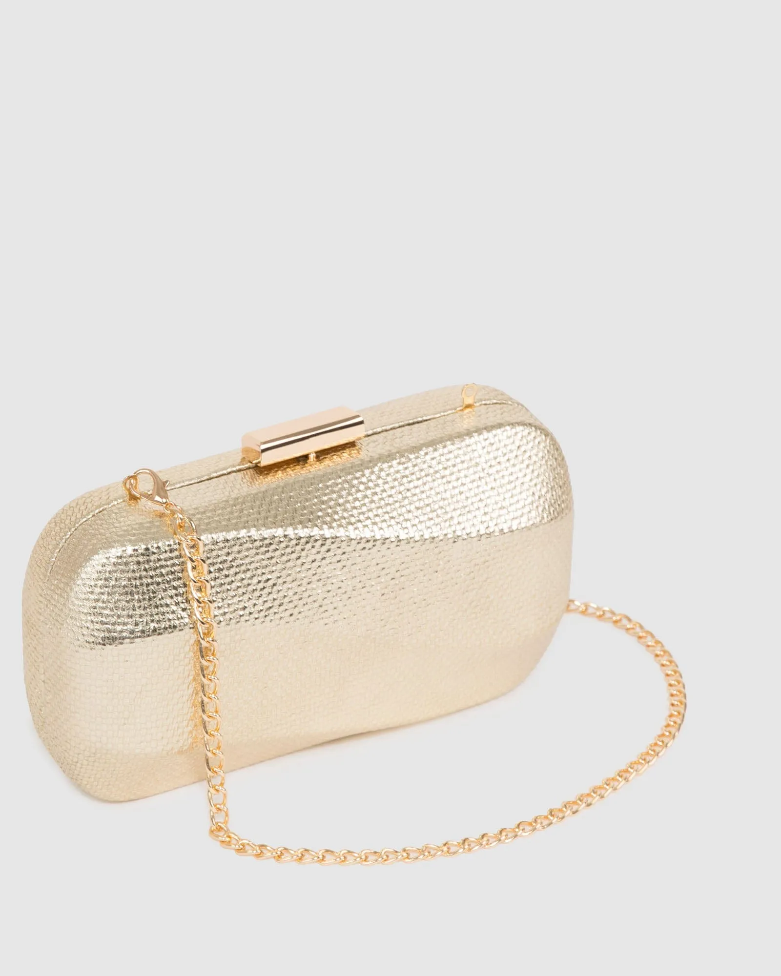 Gold Gabrielle Hardcase Clutch Bag sold by Collete Hayman product image thumbnail 2
