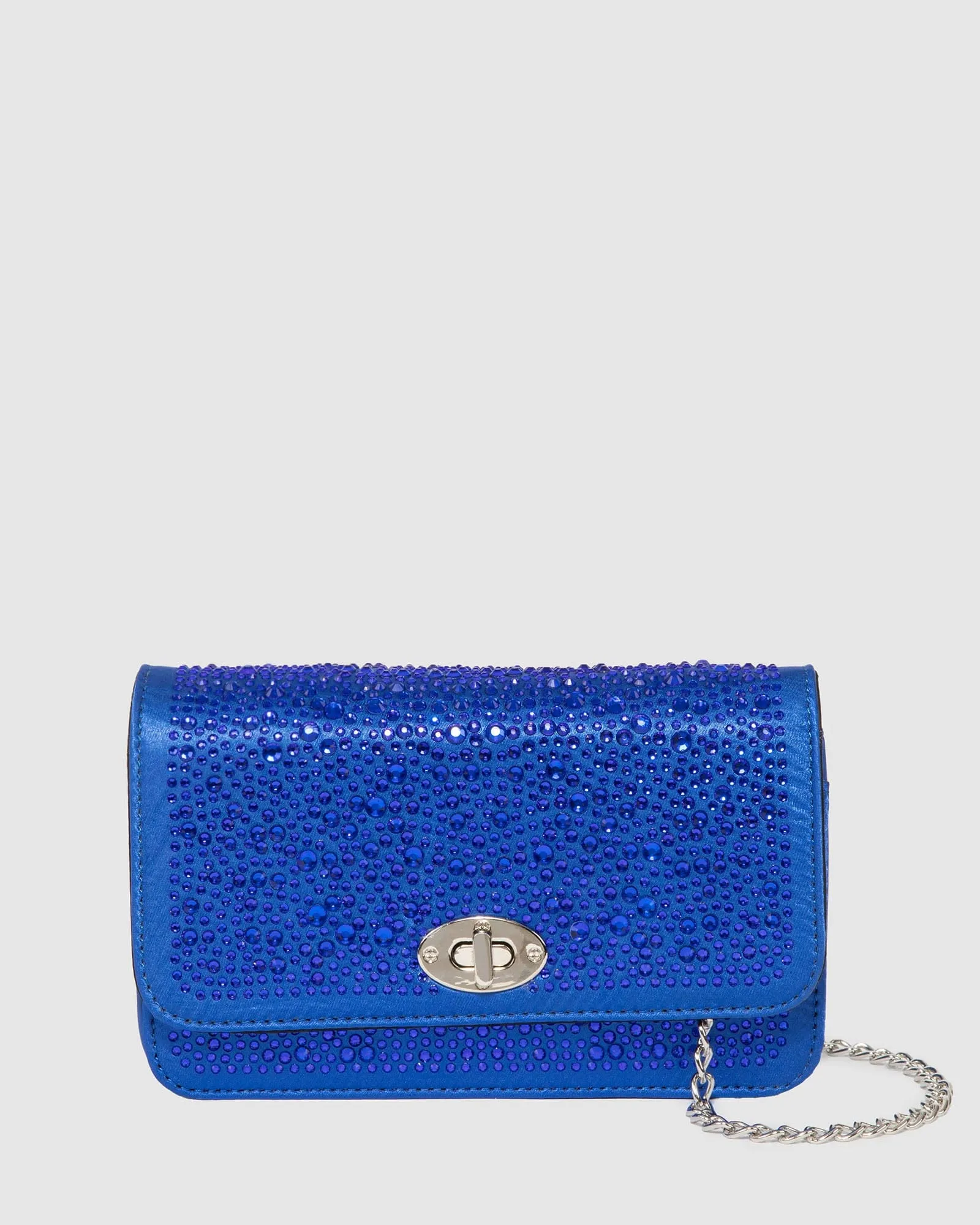 Blue Eboni Crystal Crossbody Bag sold by Collete Hayman