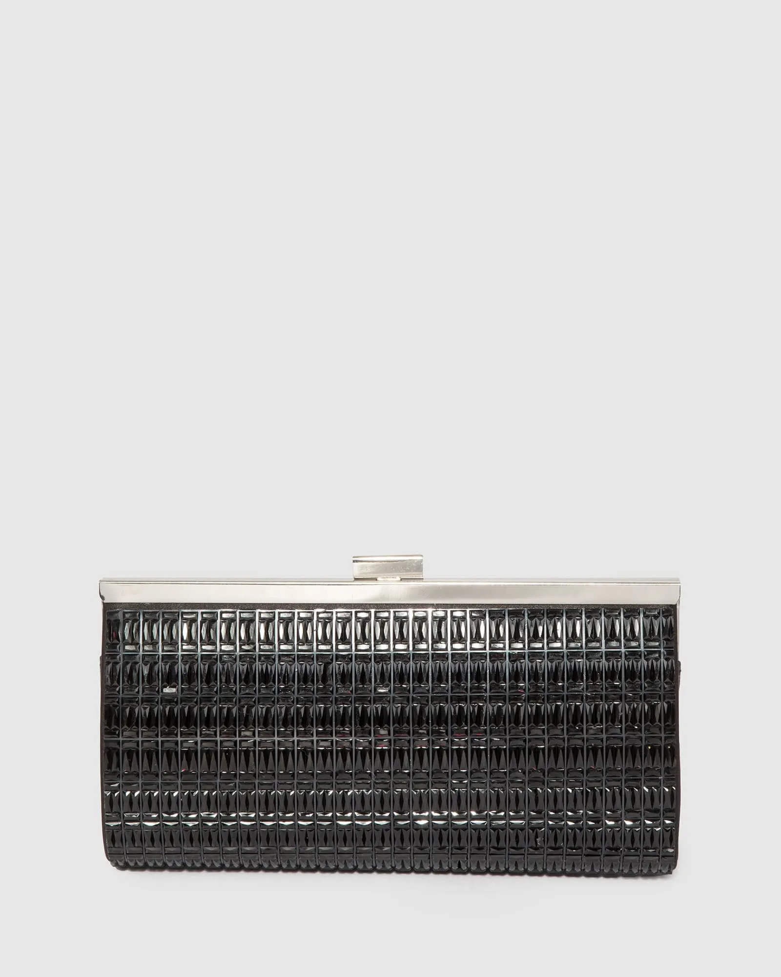 Black Liza Sparkle Clutch Bag sold by Collete Hayman