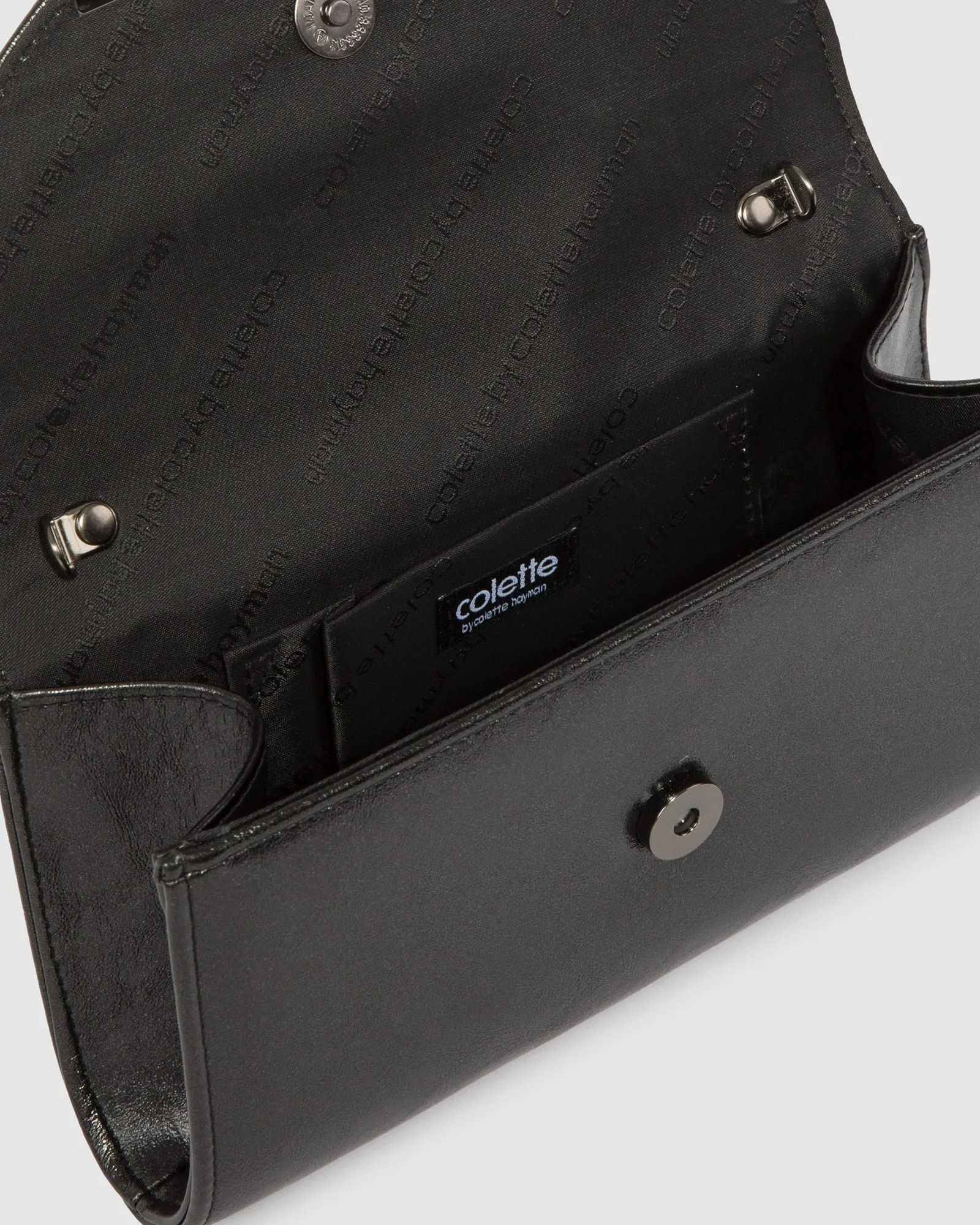 Black Mary Rouche Clutch Bag sold by Collete Hayman product image thumbnail 5