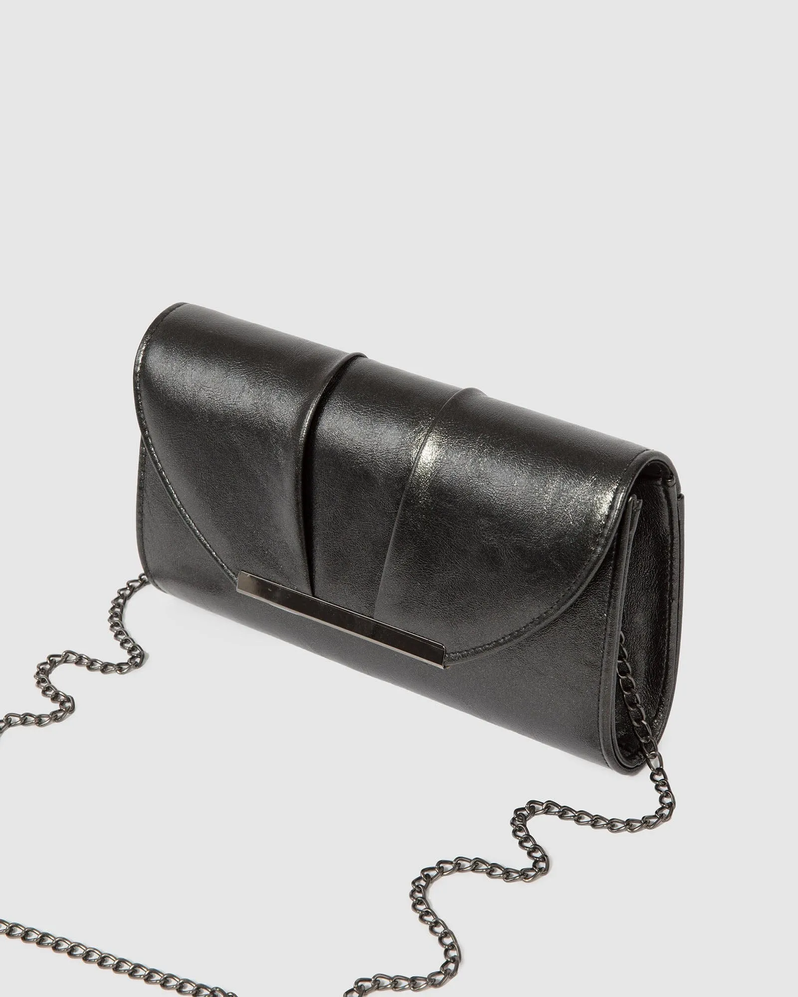 Black Mary Rouche Clutch Bag sold by Collete Hayman product image thumbnail 4