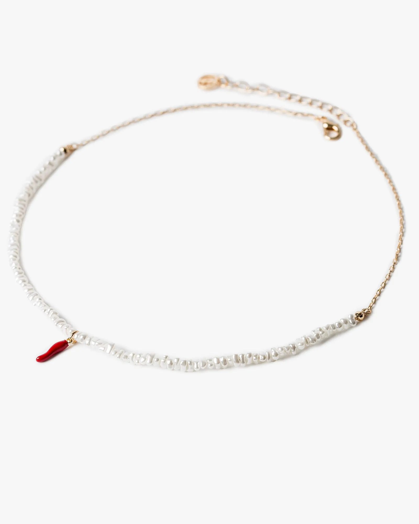 White Beaded Chilli Necklace sold by Collete Hayman product image thumbnail 4