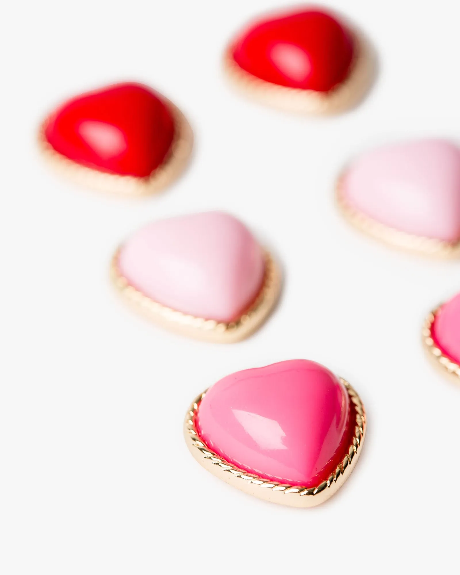 Red 3 Pack Heart Stud Earrings sold by Collete Hayman product image thumbnail 2