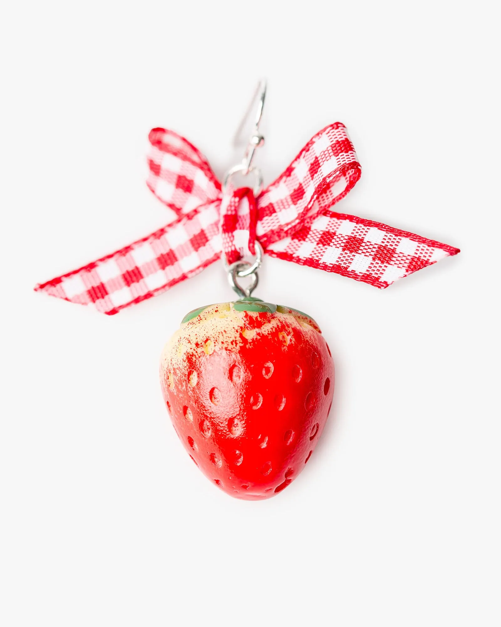 Red Strawberry Bow Hook Earrings sold by Collete Hayman product image thumbnail 2