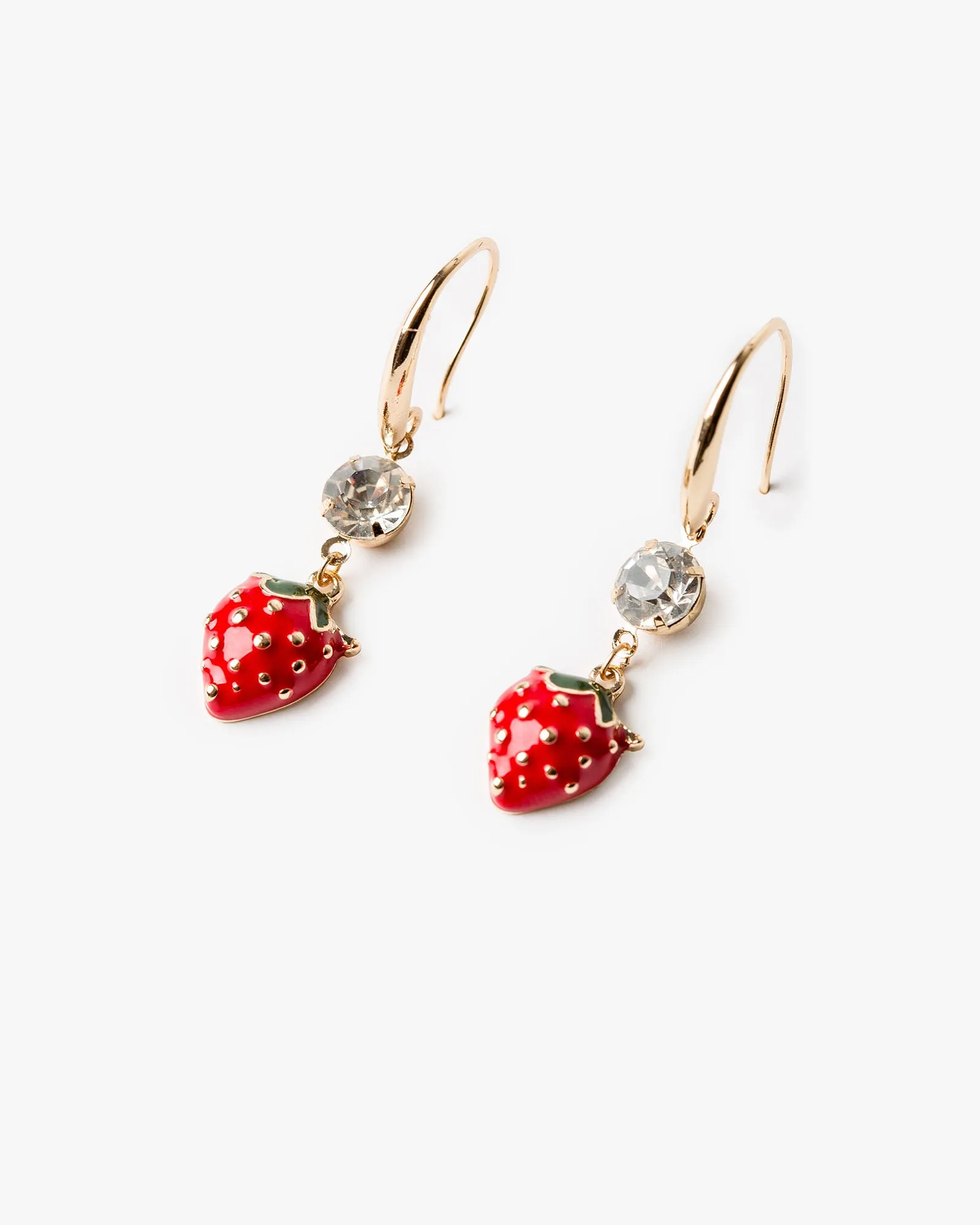 Red Strawberry Hook Earrings sold by Collete Hayman product image thumbnail 2