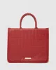 Red Kaylee Tote Bag sold by Collete Hayman