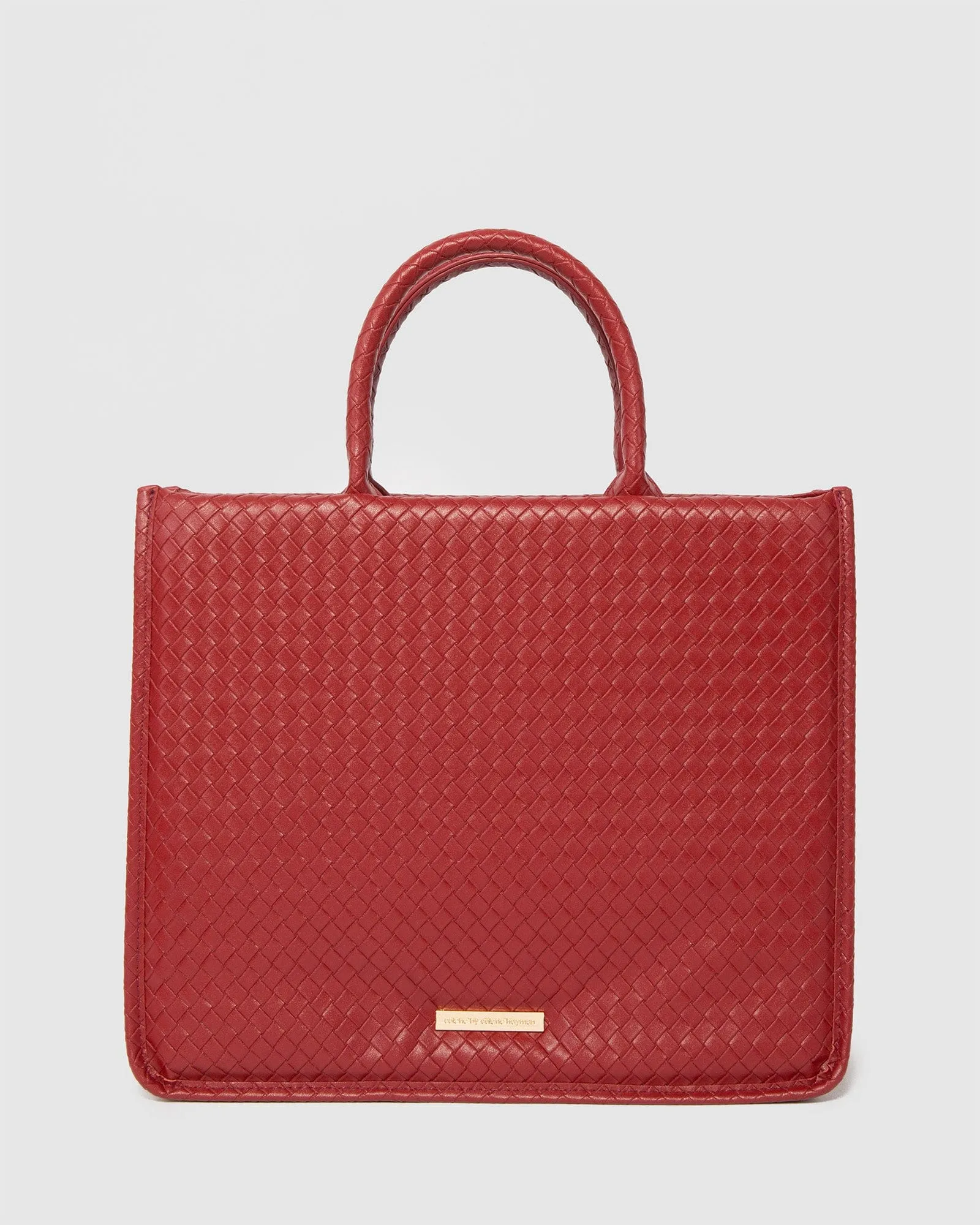 Red Kaylee Tote Bag sold by Collete Hayman