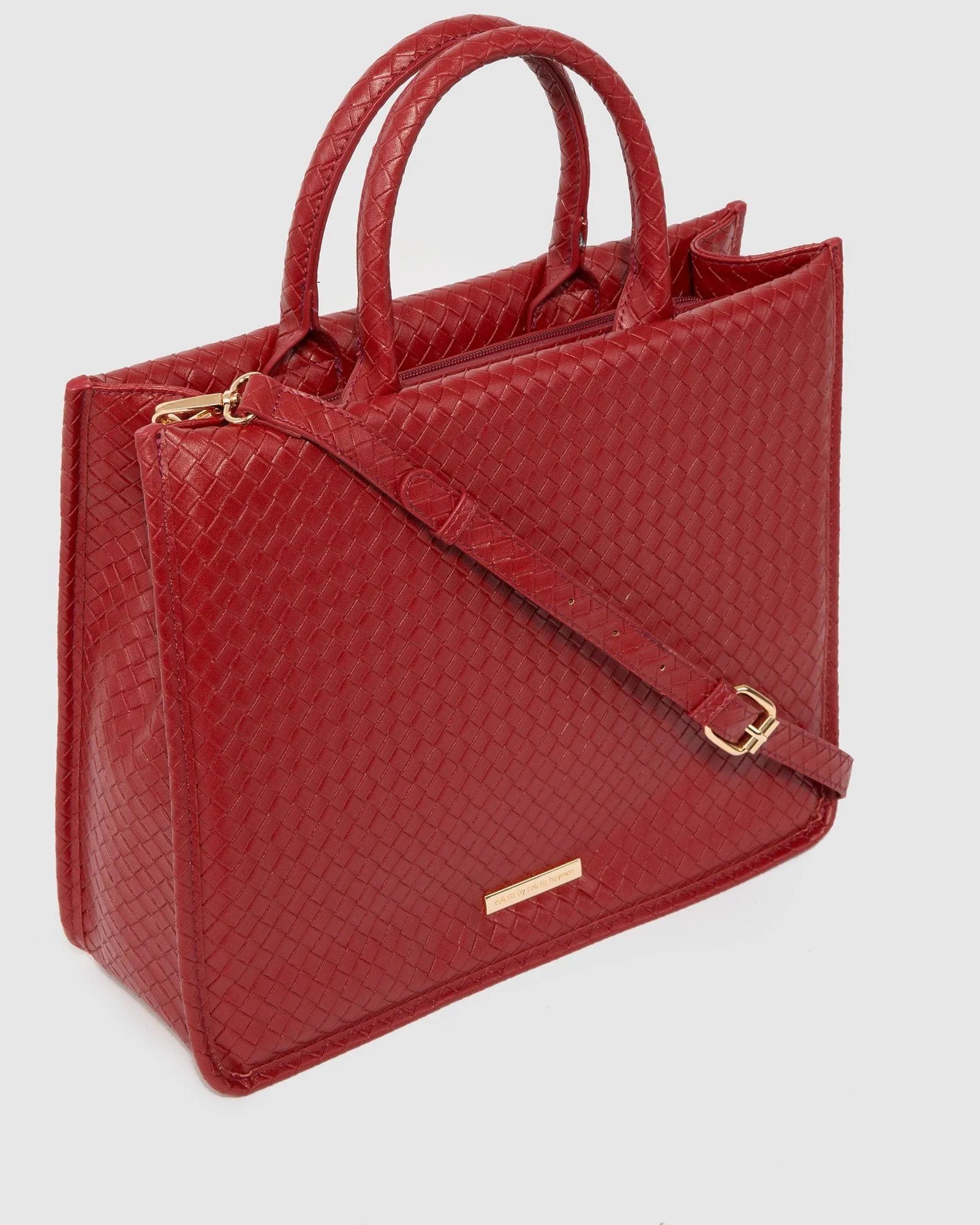 Red Kaylee Tote Bag sold by Collete Hayman product image thumbnail 2