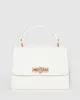White Angelika Top Handle Bag sold by Collete Hayman