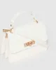 White Angelika Top Handle Bag sold by Collete Hayman