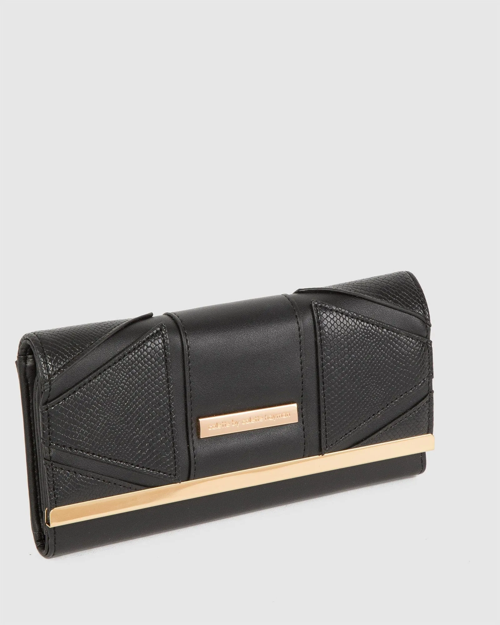 Black Natalie Triangle Panel Wallet sold by Collete Hayman product image thumbnail 2