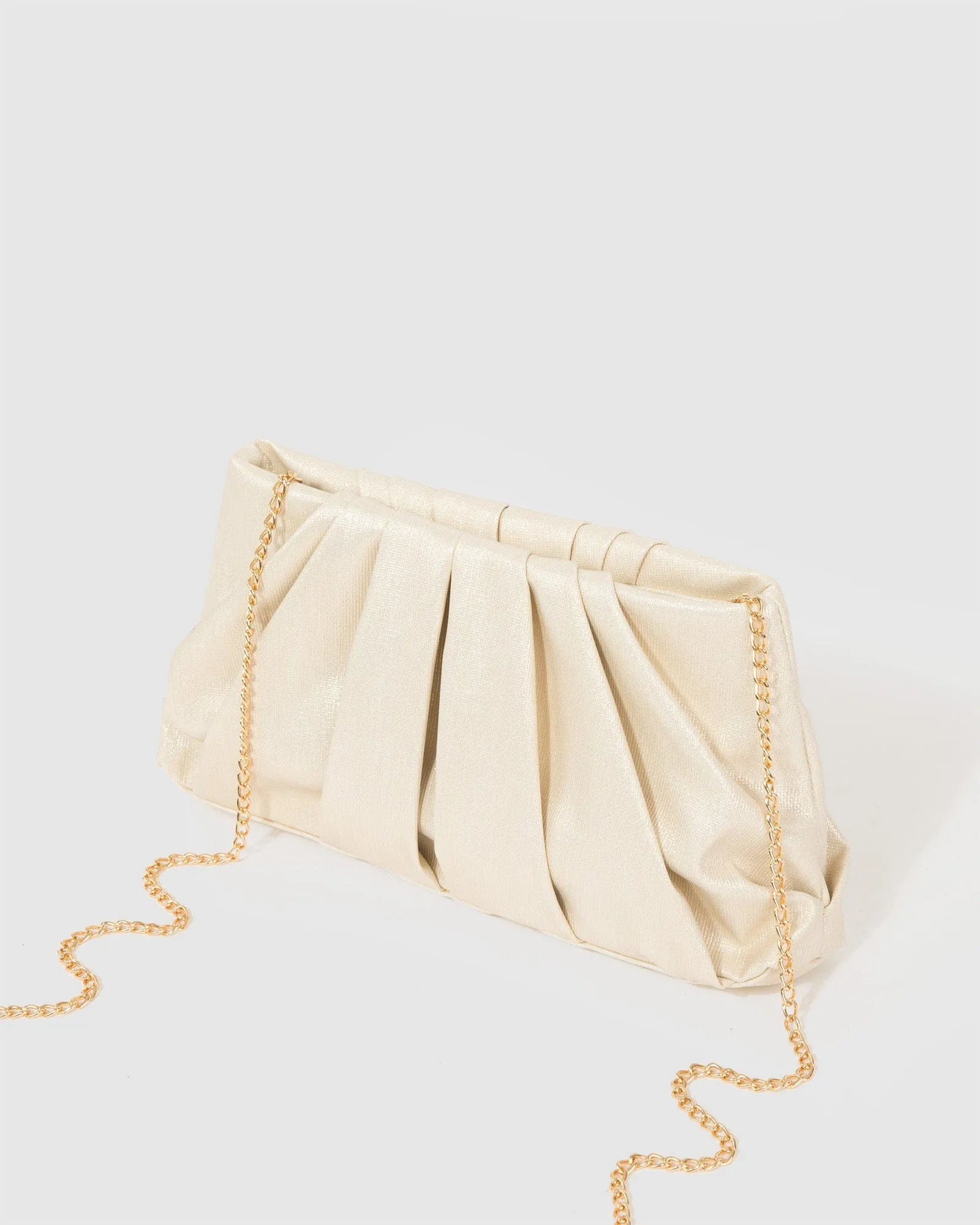 Gold Lucy Pouch Clutch Bag sold by Collete Hayman product image thumbnail 4