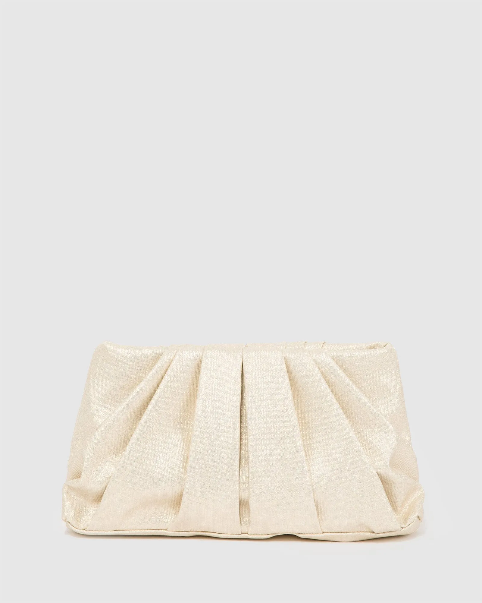 Gold Lucy Pouch Clutch Bag sold by Collete Hayman