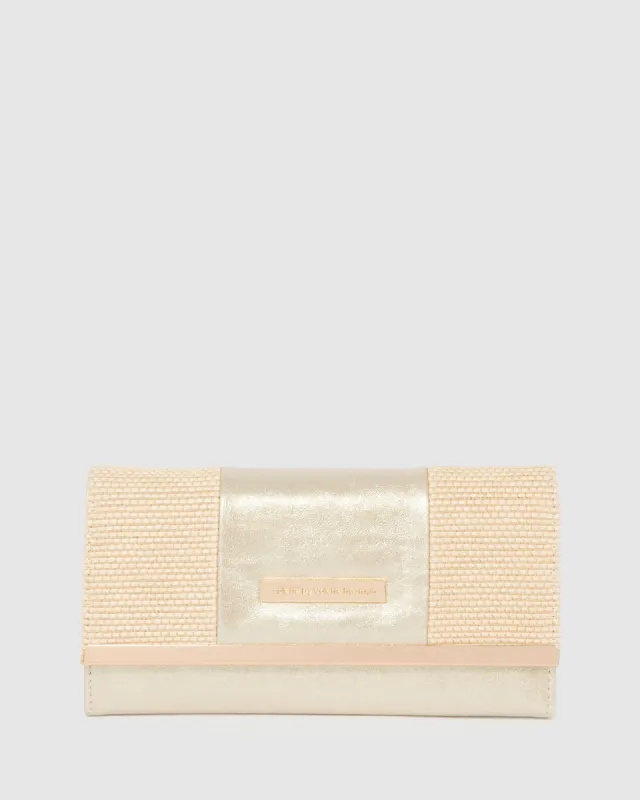 Natural Gemma Panel Wallet sold by Collete Hayman