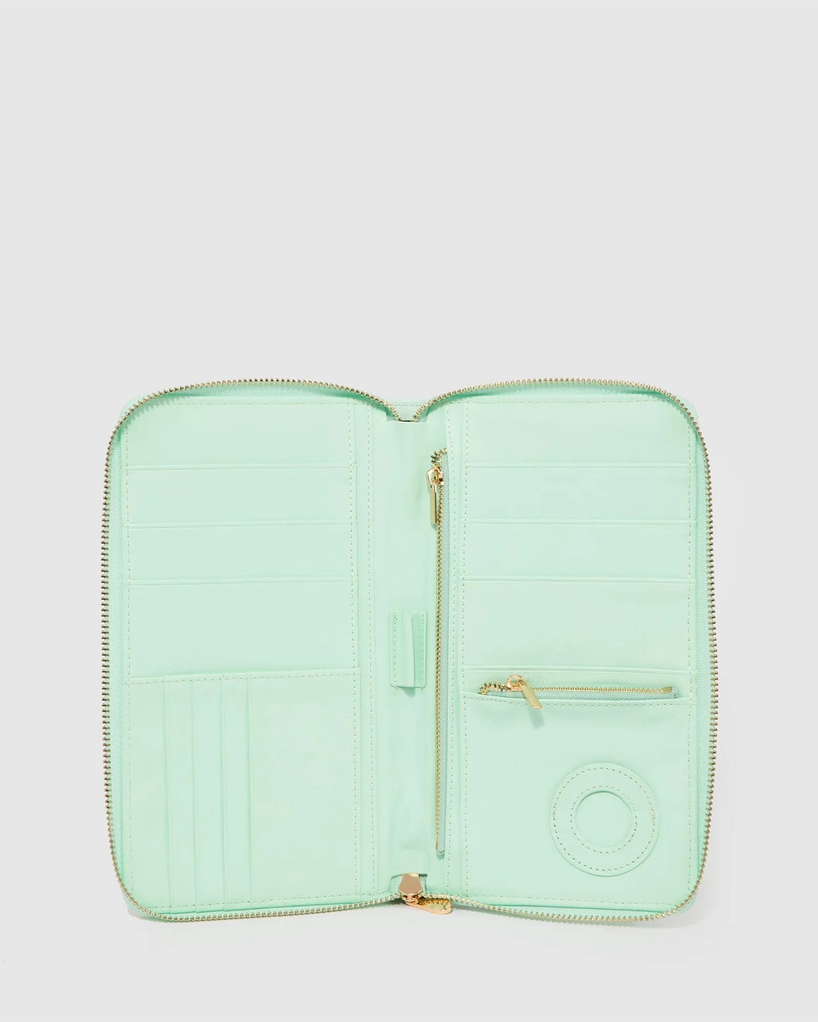 Mint Green Kenzie Multi Passport Travel Wallet sold by Collete Hayman product image thumbnail 3