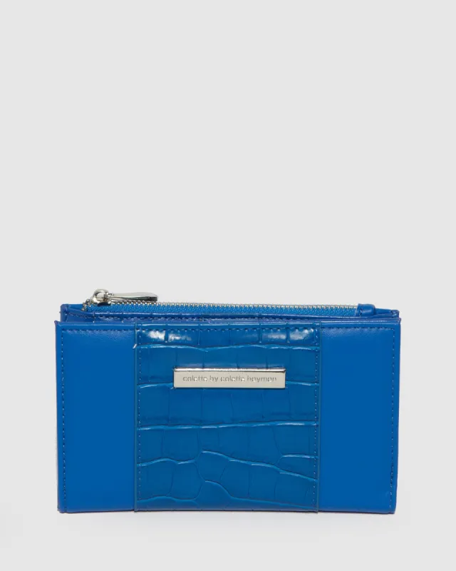 Blue Sia Panel Wallet sold by Collete Hayman
