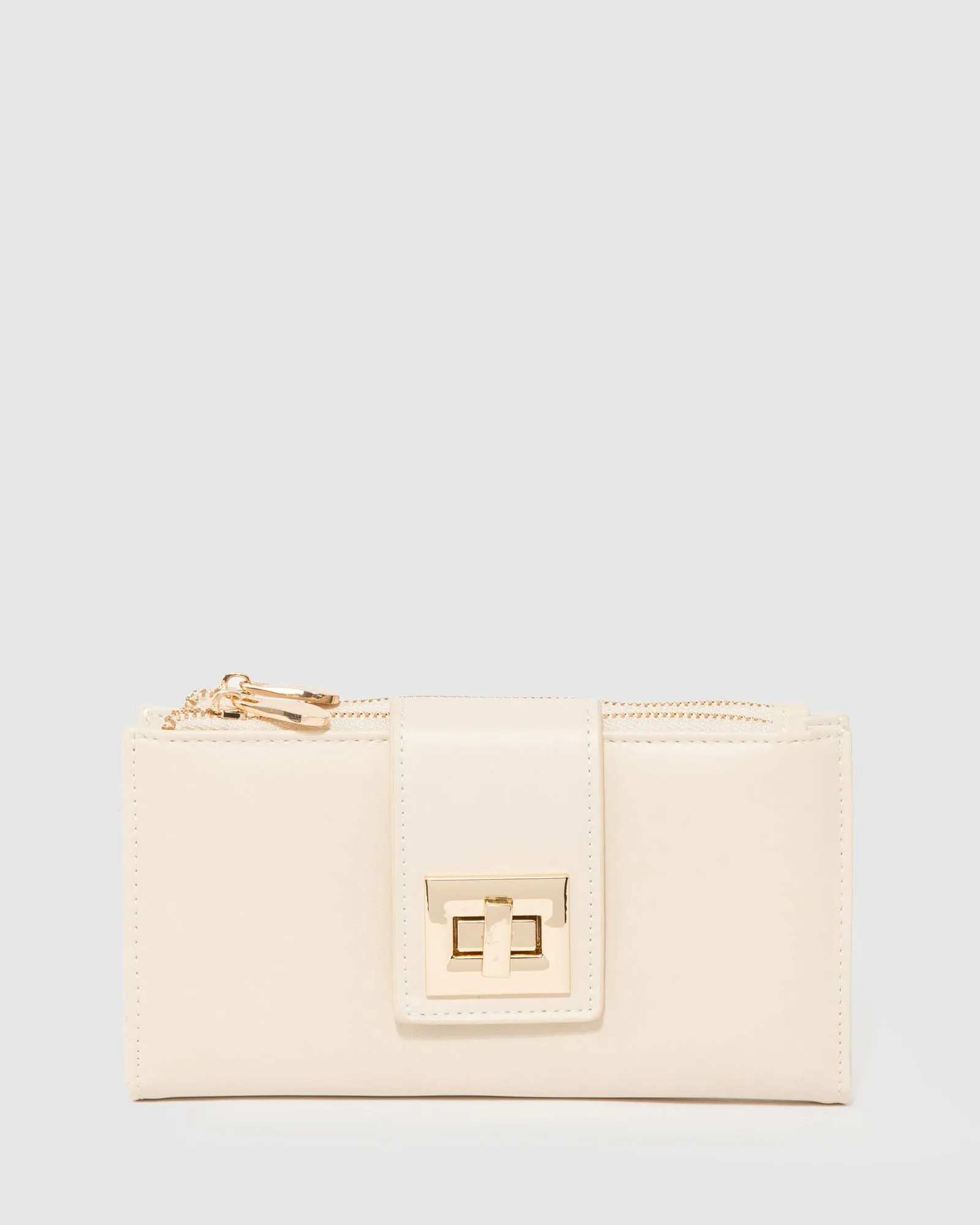 Natural Greta Lock Wallet sold by Collete Hayman