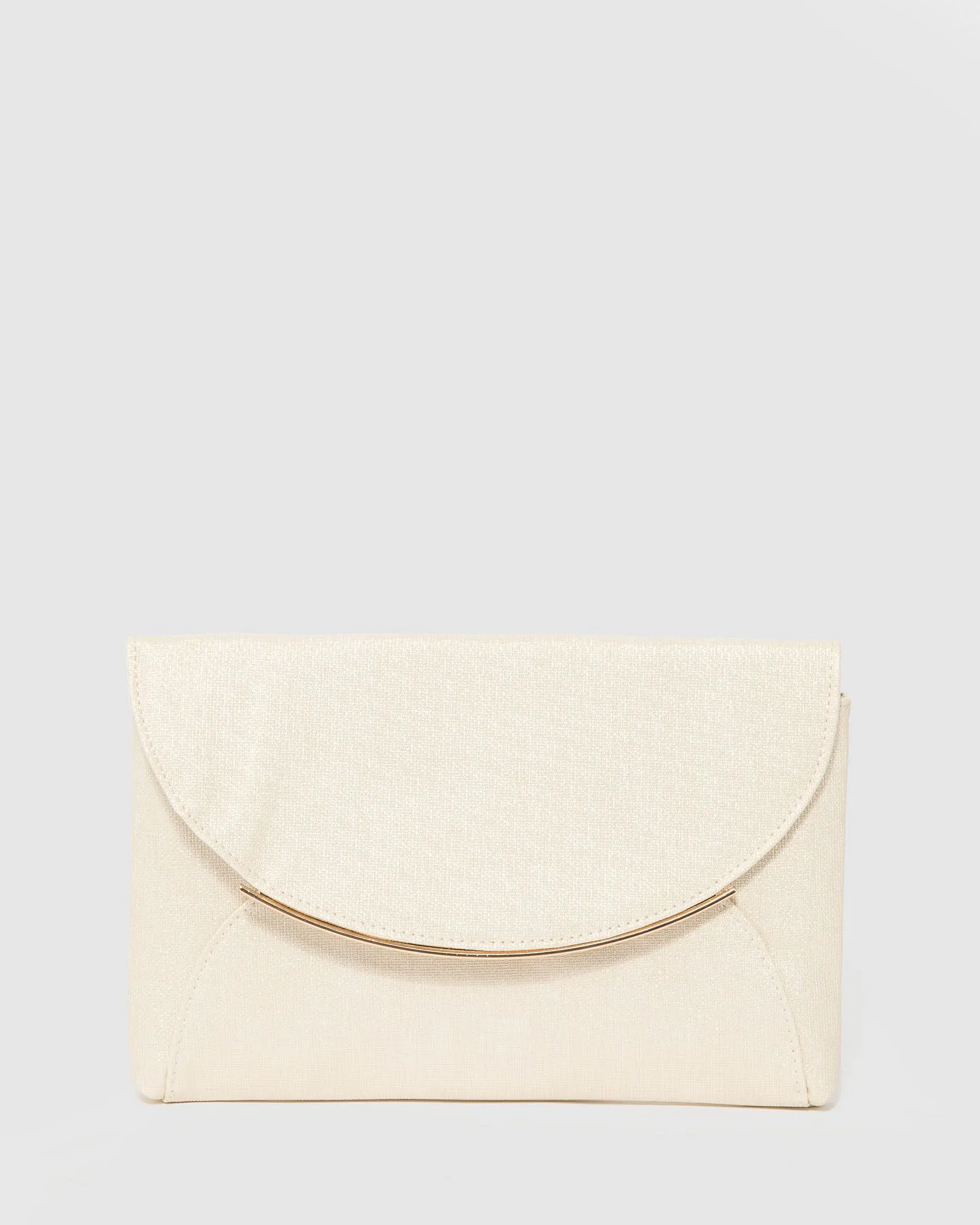 Gold Dalila Envelope Clutch Bag sold by Collete Hayman