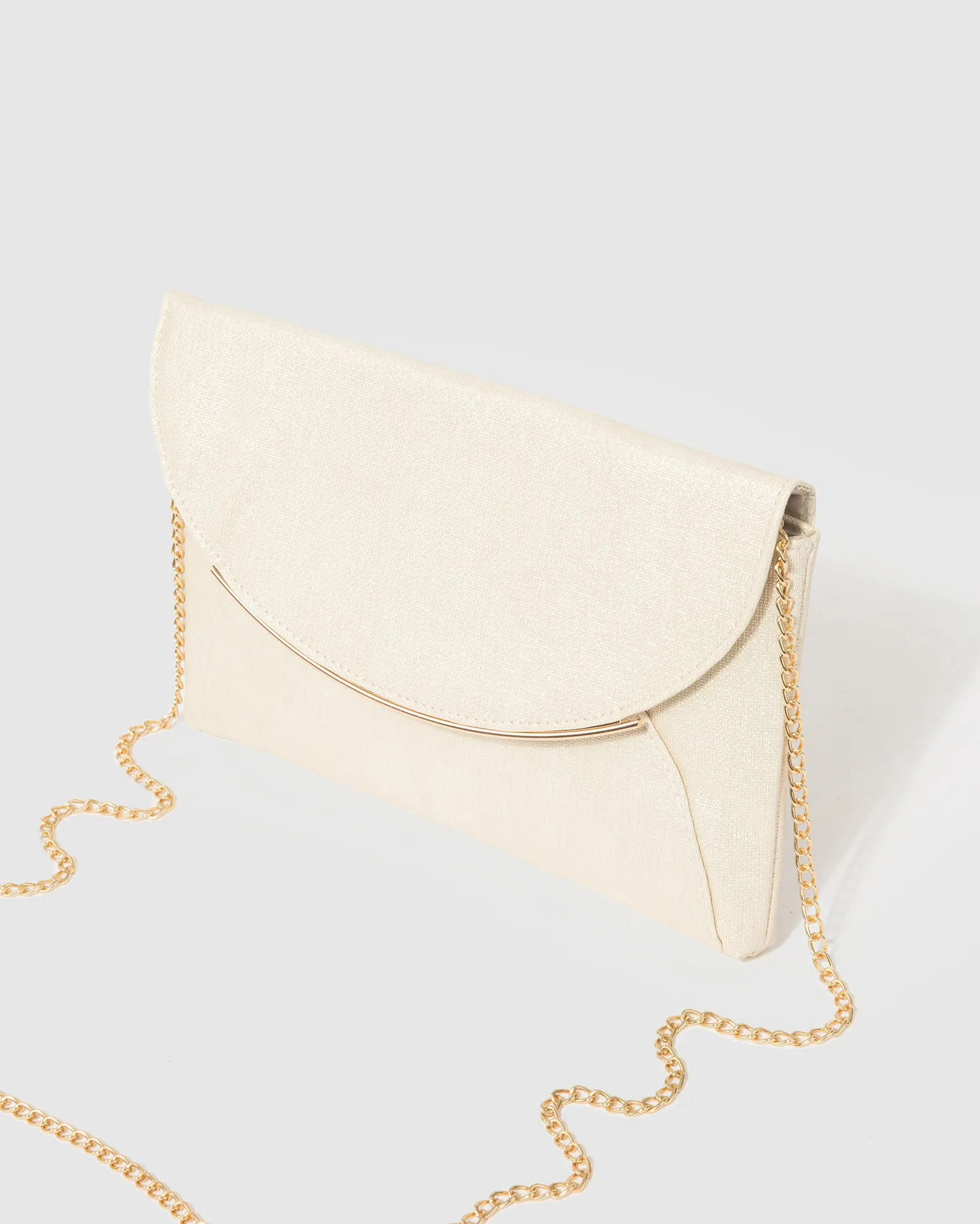 Gold Dalila Envelope Clutch Bag sold by Collete Hayman product image thumbnail 5