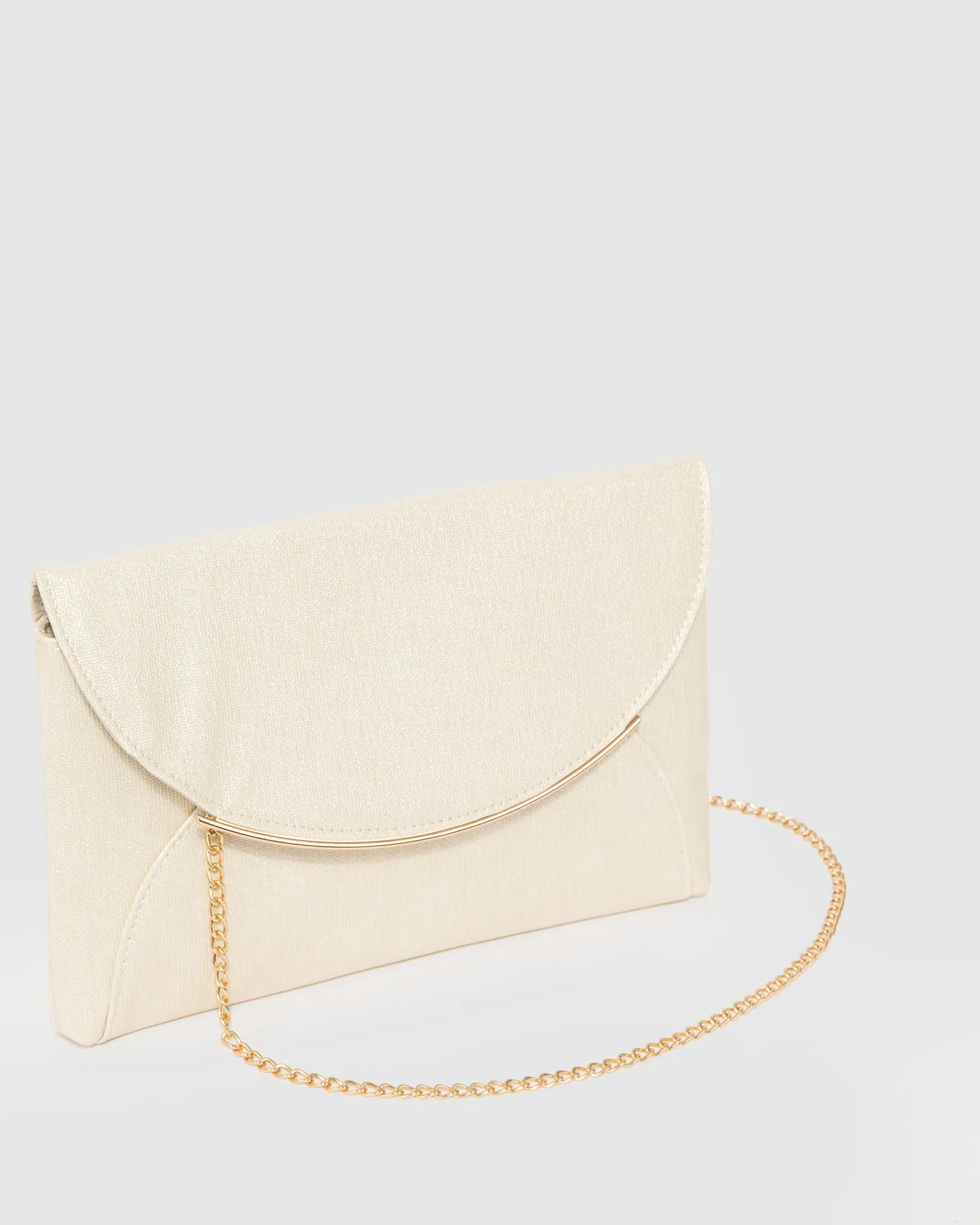 Gold Dalila Envelope Clutch Bag sold by Collete Hayman product image thumbnail 3