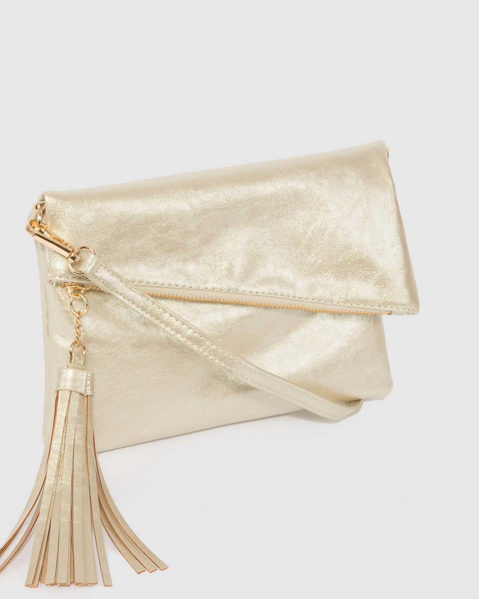 Gold Gabi Wave Clutch Bag sold by Collete Hayman product image thumbnail 2