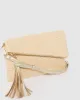 Natural Gabi Wave Clutch Bag sold by Collete Hayman