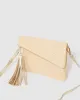 Natural Gabi Wave Clutch Bag sold by Collete Hayman