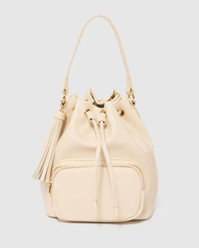 Ivory Phillipa Bucket Bag sold by Collete Hayman