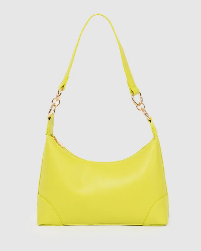 Green Michayla Baguette Shoulder Bag sold by Collete Hayman