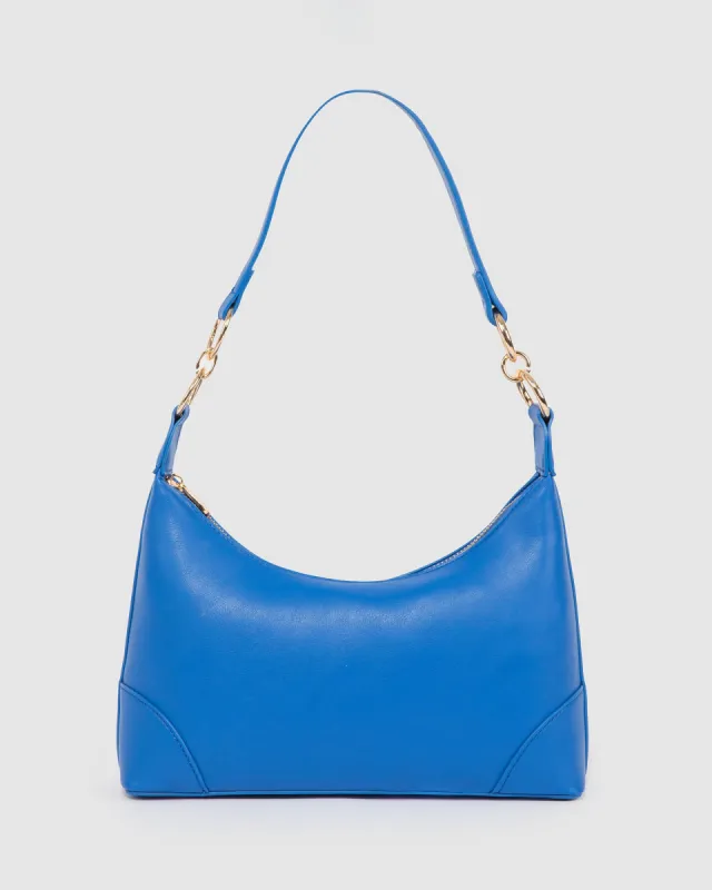 Blue Michayla Baguette Shoulder Bag sold by Collete Hayman