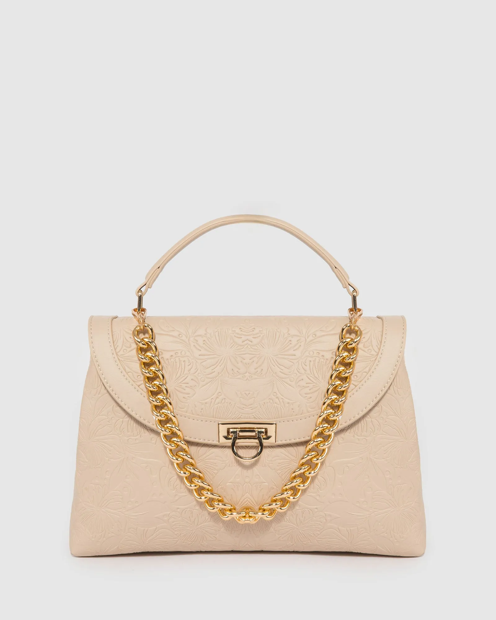 Natural Asma Lock Top Handle Bag sold by Collete Hayman