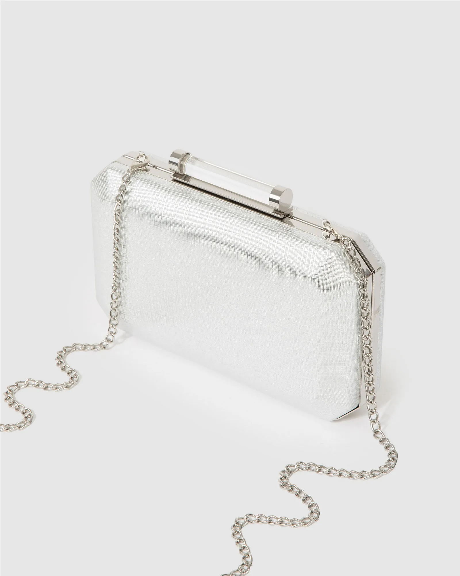 Silver Chiara Clutch Bag sold by Collete Hayman product image thumbnail 4