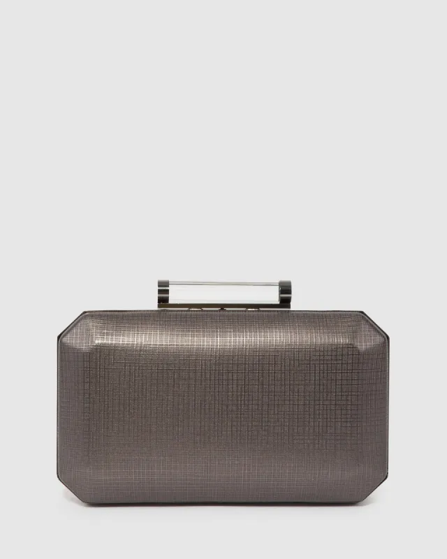 Grey Chiara Clutch Bag sold by Collete Hayman
