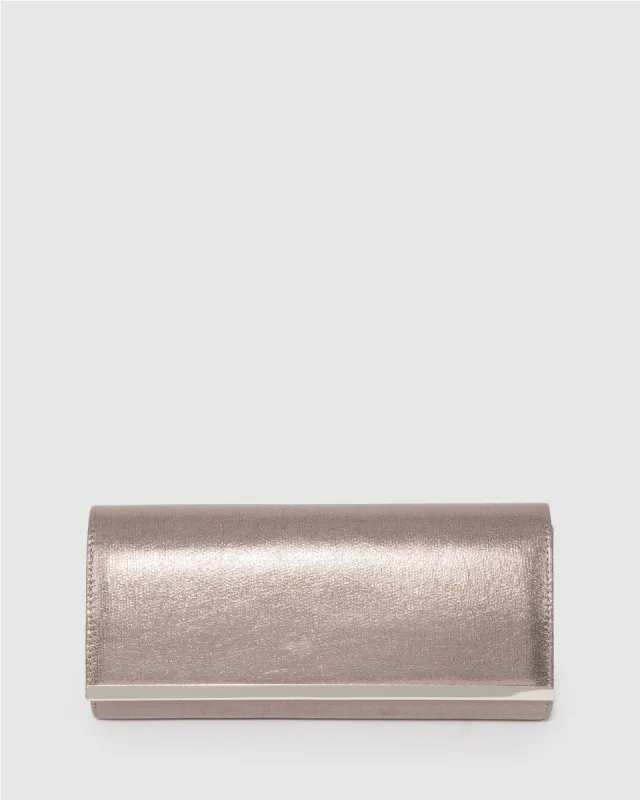 Silver Nyxen Bar Clutch Bag sold by Collete Hayman