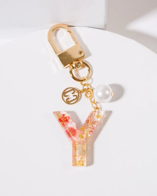 Y - Initial Bag Charm Pearl sold by Collete Hayman