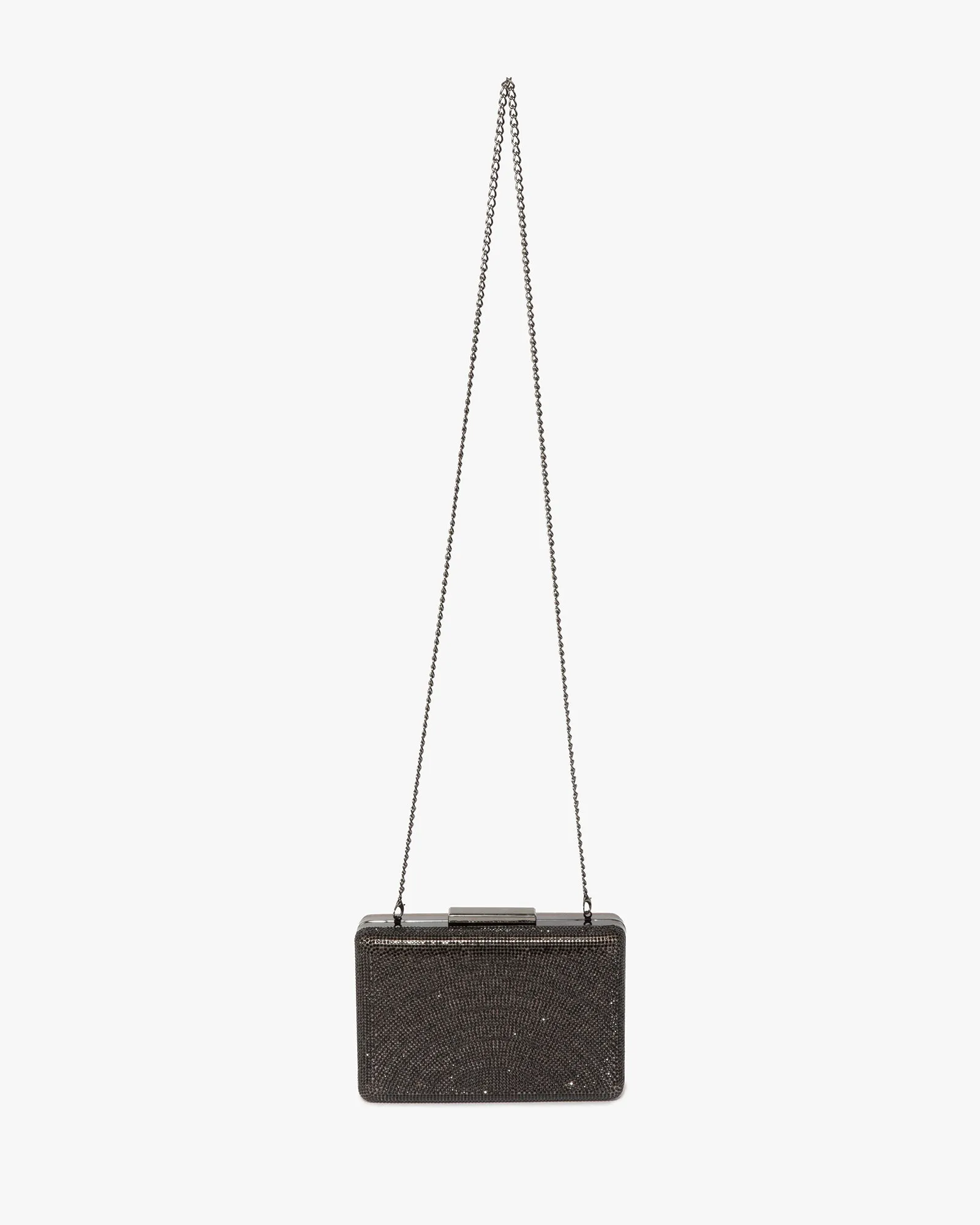 Gunmetal Inaya Crystal Clutch Bag sold by Collete Hayman product image thumbnail 3