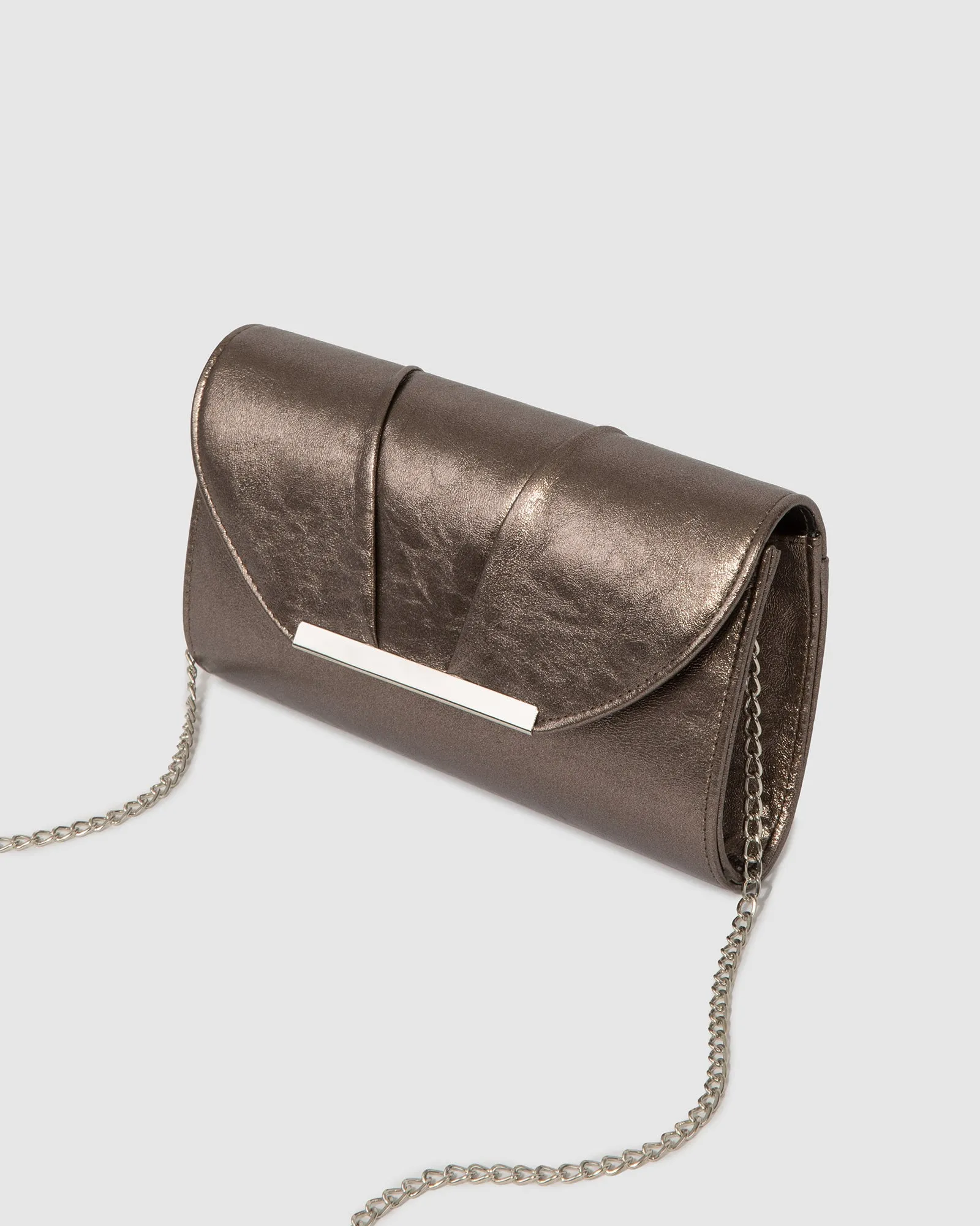 Pewter Mary Rouche Clutch Bag sold by Collete Hayman product image thumbnail 4
