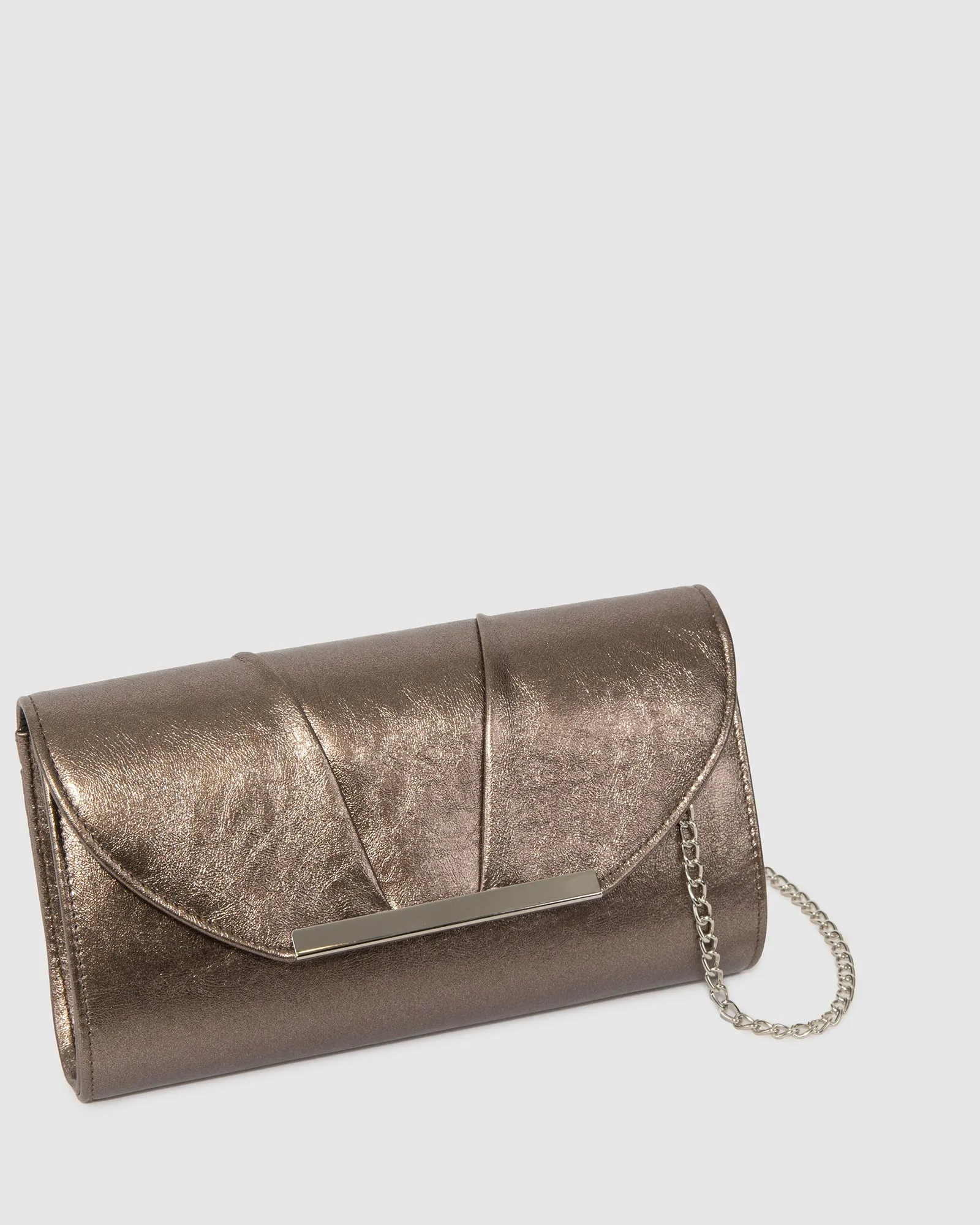 Pewter Mary Rouche Clutch Bag sold by Collete Hayman product image thumbnail 2