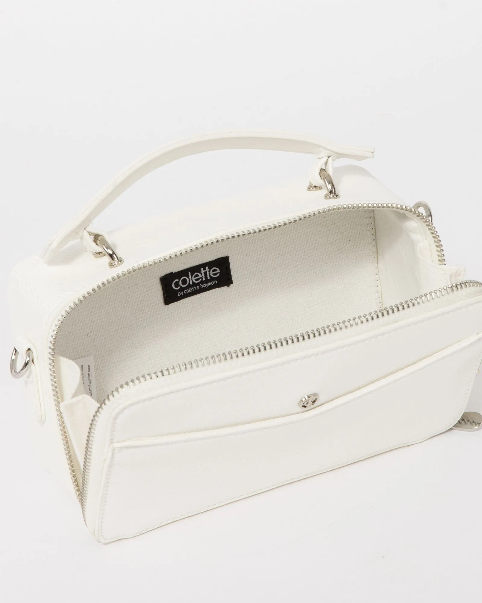 White Kiara Crossbody Bag sold by Collete Hayman product image thumbnail 5