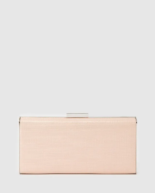 Natural Dafne Hardcase Clutch Bag sold by Collete Hayman