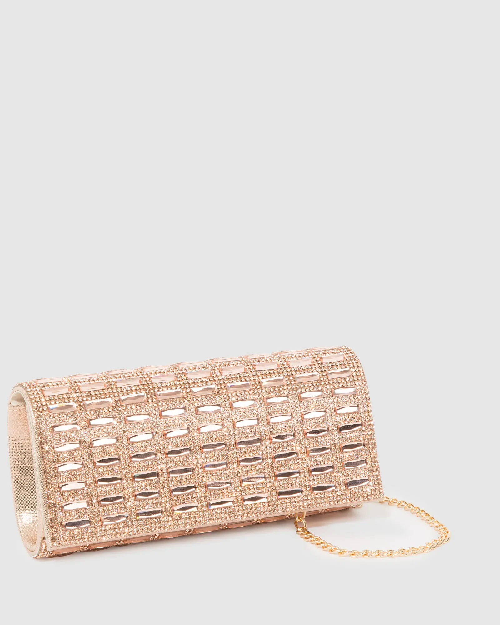 Rose Gold Desiree Large Clutch Bag sold by Collete Hayman product image thumbnail 2